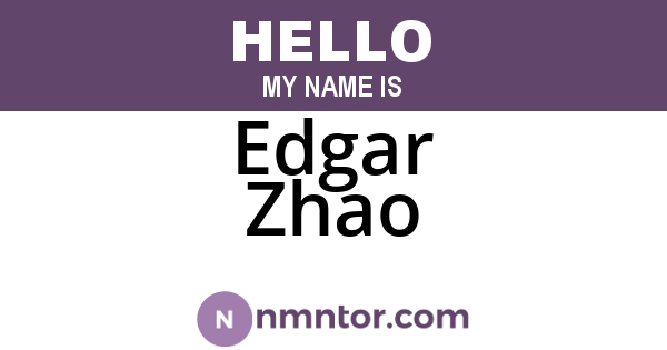 Edgar Zhao