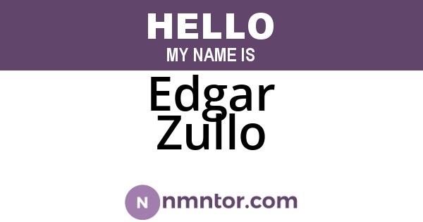 Edgar Zullo