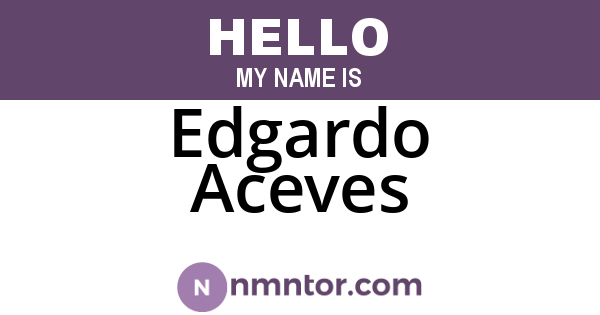 Edgardo Aceves