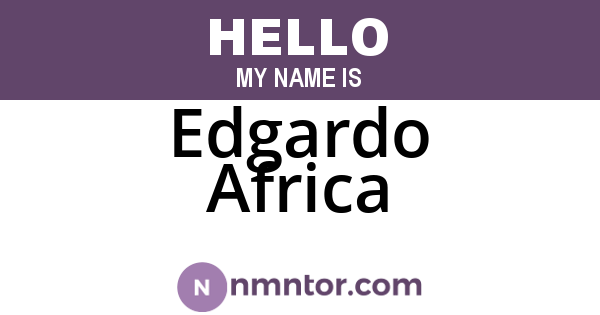 Edgardo Africa