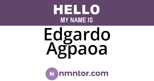 Edgardo Agpaoa