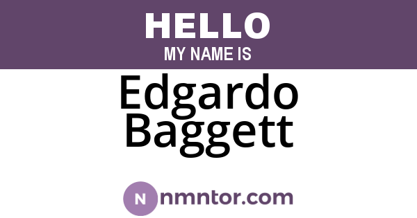 Edgardo Baggett