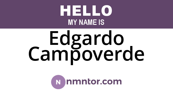 Edgardo Campoverde