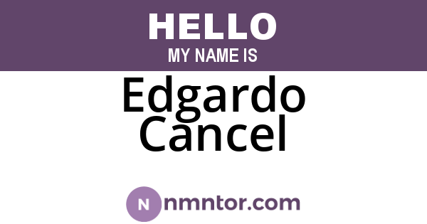 Edgardo Cancel