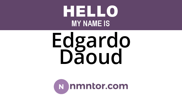 Edgardo Daoud