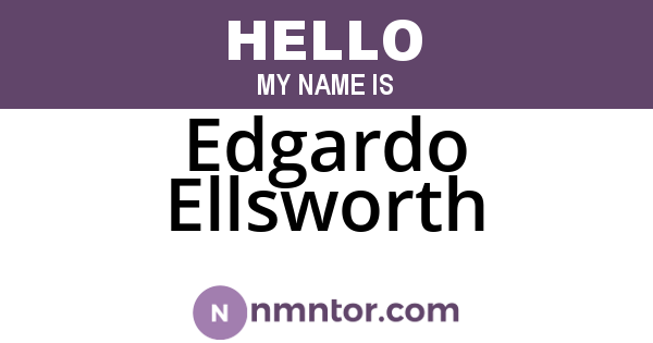 Edgardo Ellsworth