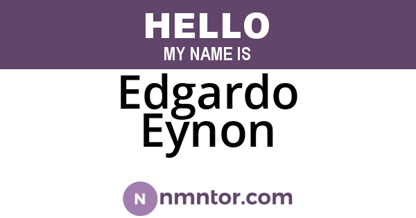 Edgardo Eynon