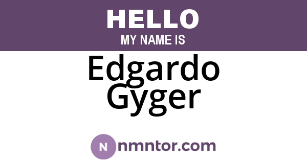 Edgardo Gyger