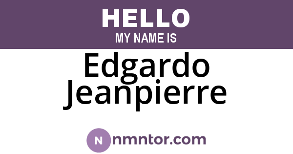 Edgardo Jeanpierre