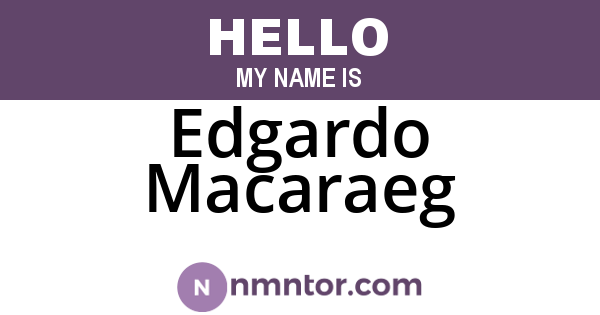 Edgardo Macaraeg
