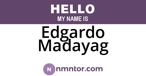 Edgardo Madayag