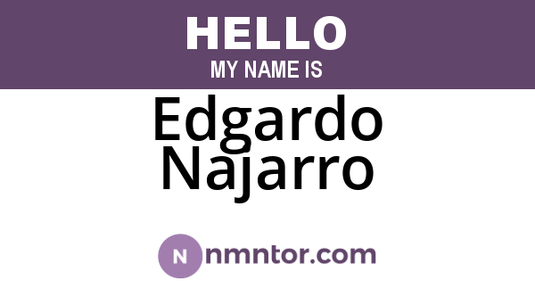 Edgardo Najarro