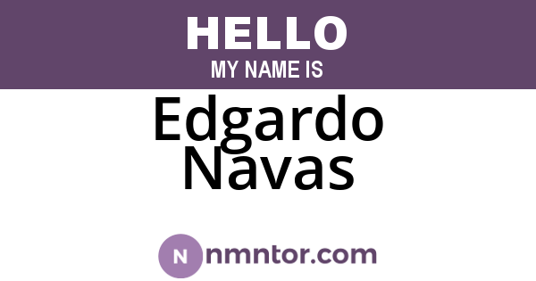 Edgardo Navas
