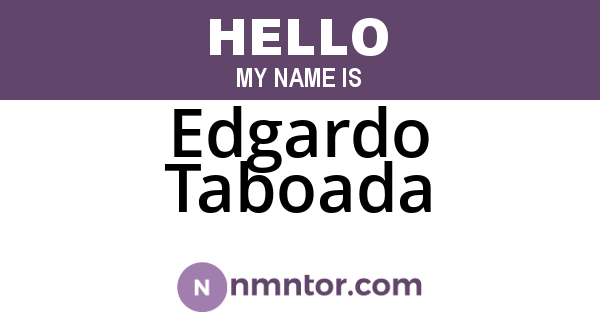 Edgardo Taboada