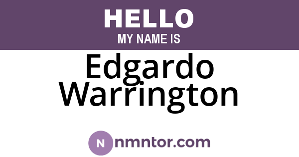 Edgardo Warrington