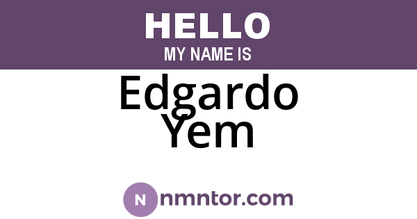 Edgardo Yem