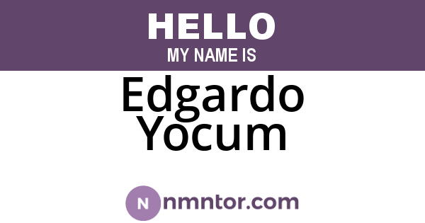 Edgardo Yocum