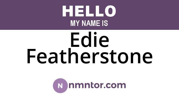 Edie Featherstone