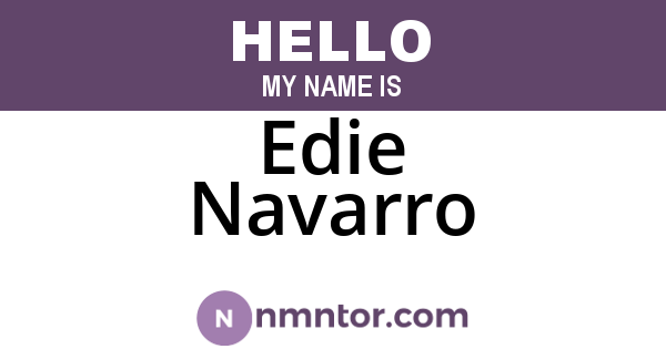 Edie Navarro