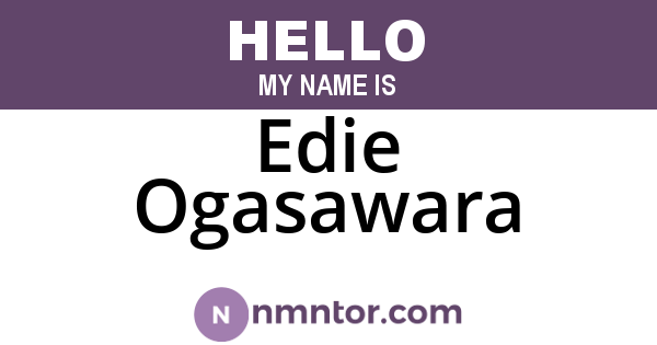 Edie Ogasawara