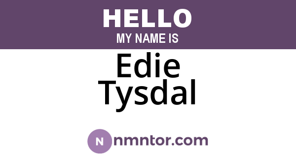 Edie Tysdal