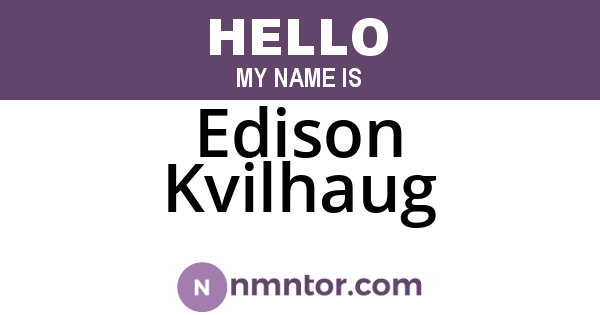 Edison Kvilhaug