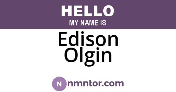 Edison Olgin