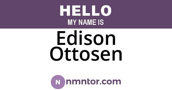 Edison Ottosen