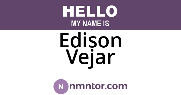 Edison Vejar
