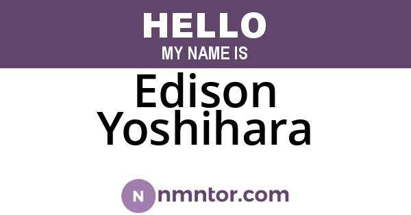 Edison Yoshihara