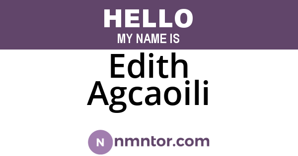 Edith Agcaoili