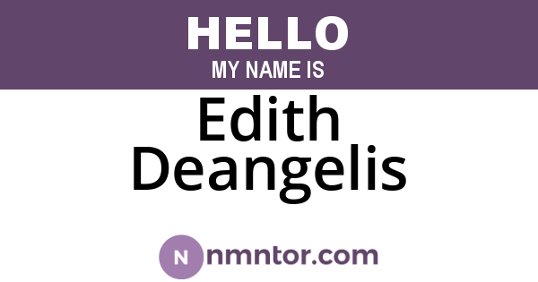 Edith Deangelis