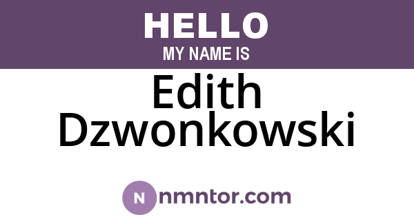 Edith Dzwonkowski