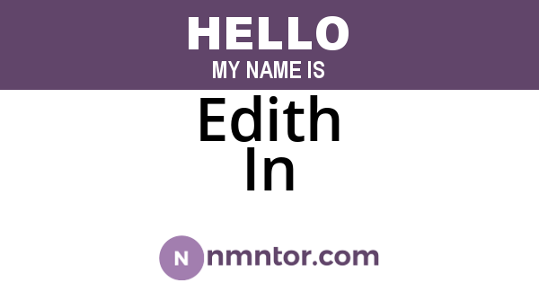 Edith In