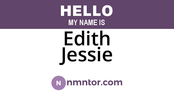 Edith Jessie