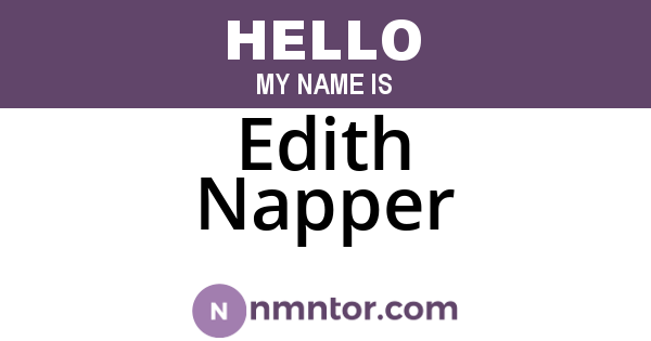 Edith Napper