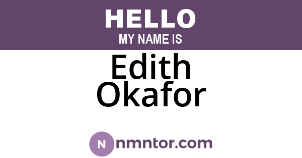 Edith Okafor