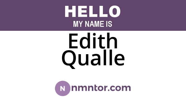 Edith Qualle