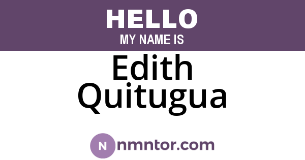 Edith Quitugua