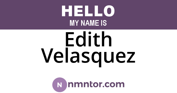 Edith Velasquez