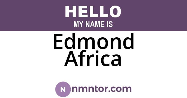 Edmond Africa