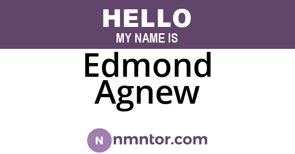 Edmond Agnew