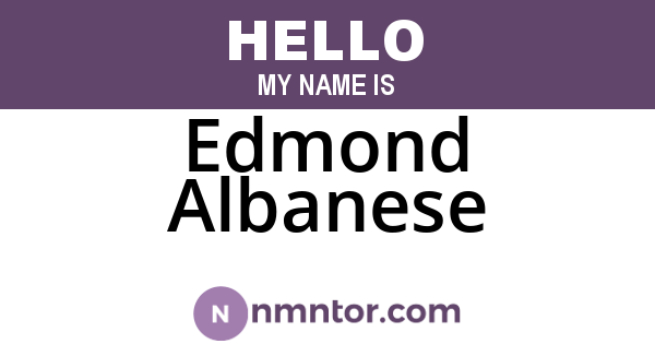 Edmond Albanese