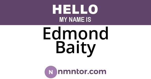 Edmond Baity