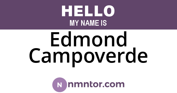 Edmond Campoverde