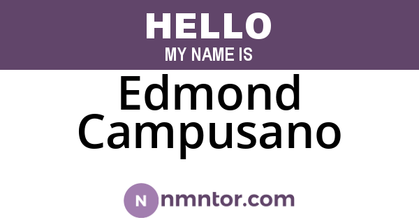 Edmond Campusano
