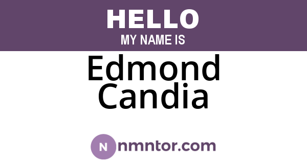 Edmond Candia