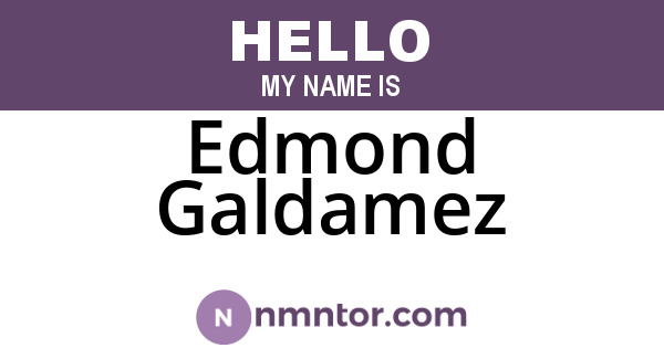 Edmond Galdamez