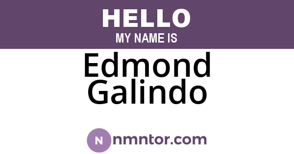 Edmond Galindo