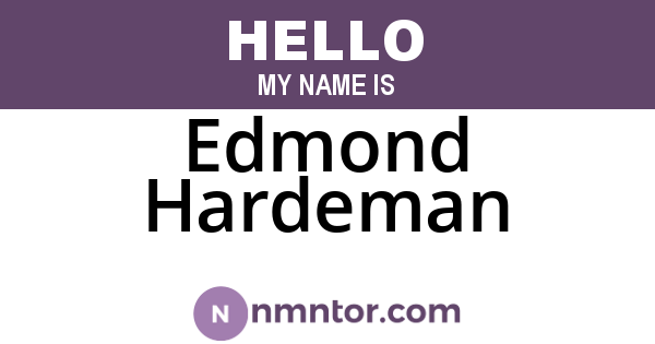 Edmond Hardeman